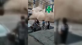 Lebanon: Building Collapses in Beirut’s Burj al-Barajneh After Previous Israeli Strikes