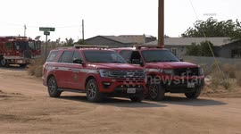 US, Los Angeles: Apple Valley Ranch Fire Grows To 2000 Acres