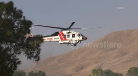 US, Los Angeles: Apple Valley Ranch Fire Grows To 2000 Acres Part 2
