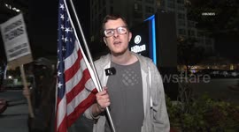 US, Bakersfield: Los Angeles ICE Protest Day 6 in Glendale With Sound On Tape Part 4