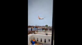 Ahmedabad air india plane crash - footage shows moment of crash
