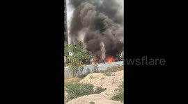 Multiple Fires Reported at Crash Site of Air India plane
