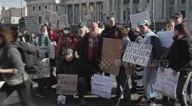 Argentina: Retirees, union members protest in Buenos Aires