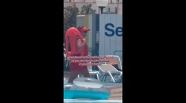 Entertainment around the pool whilst on holiday! Dancing and equality..  Gran Canaria