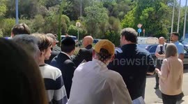 Israel: Pro-Palestinian Israelis protest Argentine President Milei in Jerusalem
