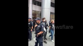 US: Arrests are taking place inside the lobby of Maersk’s offices in NYC during pro-Palestine protest