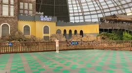 Soaked and floored by flume ride splash in Tianjin, China
