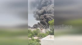 India: Huge Smoke Cloud As Air India Plane Crashes Into Hostel Killing Over 200