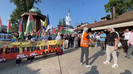 Bosnia and Herzegovina: Hundreds rally in Sarajevo to protest Israeli attacks on Gaza