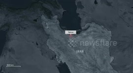Iran: MOTION GRAPHIC – Locations targeted in Israeli strikes on Iran