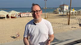 Tel Aviv beach empty after Israel strikes on Iran nuclear sites