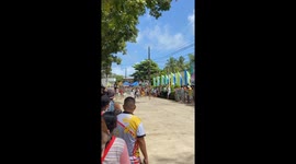 Villagers have wacky stilts race in the Philippines