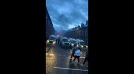 Man caught throwing stones amid protest disorder in Ballymena, Ireland