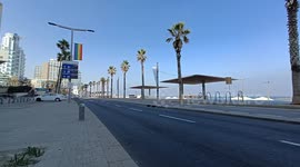 Tel Aviv beach empty after Israel strikes on Iran nuclear sites 4