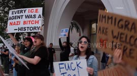 US, Los Angeles: Pasadena Peaceful ICE Protest Part 1