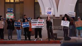US, Los Angeles: Pasadena Peaceful ICE Protest Part 2