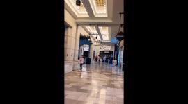 Robot dog seen walking around River Centre mall in Texas