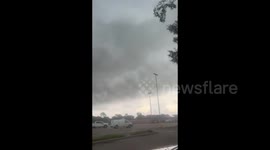 US: Storm clouds loom over Webster, TX