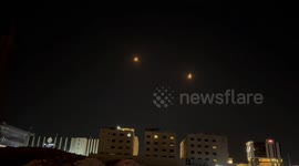 Jordan: Missiles seen over Jordan's capital as Iran launches retaliatory missile strike on Israel