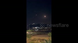 Palestine: Iranian missile strikes on Israel visible from Northern Palestine