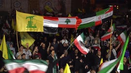 Iran: Hundreds celebrate in Tehran after Iran's retaliatory missile strike on Israel