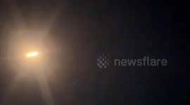 Missiles fly over West Bank as Iran launches retaliatory missile strike on Israel