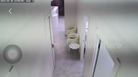 Woman accidentally knocked over by door in clinic mishap in Moscow, Russia