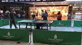Table Tennis In Canary Wharf