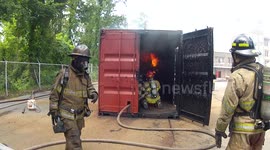 Fire fighter training Raw