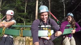 Funny Skyride at Zipworld