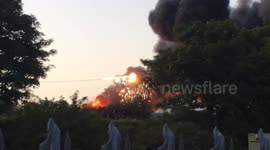 Powerline failure, Fire, St Erth, Cornwall 08/08/2016