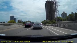 Impatient Driver Toronto - Pretending car is a Bike