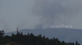 Forest fires in Coimbra Portugal