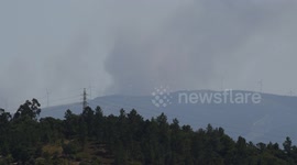 Forest fires in Coimbra Portugal