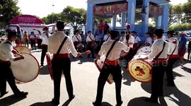 Bombos at the  Traditional Party Sra Agonia in Viana do Castelo