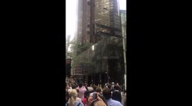 Man climbs Trump Tower in New York