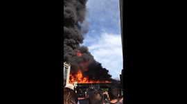 Tanker trailer explodes on highway in Montreal, Canada