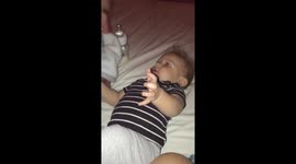 Adorible laughing baby