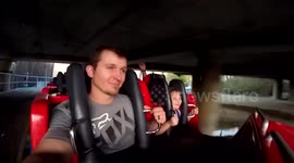 California Screamin' roller coaster ride. Front row. Gopro Hero 4