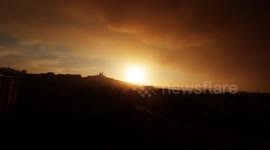 Wildfire smoke passes over Marseille in beautiful timelapse