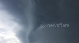 Spectacular funnel cloud spotted over Gibraltar