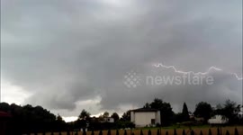 Supercell storm Hail Shelf Cloud Full HD