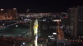 Second and final Riviera implosion as seen from the Westgate 8/16/16