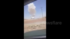 Iranian missile base in Kermanshah, Iran hit again