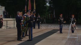 Army Marks 250th Birthday With Wreath Laying at Arlington