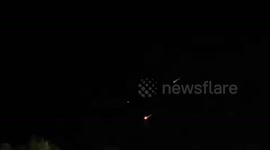 Israel: Israel’s missile defense intercepting an Iranian missile in space