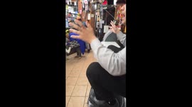 Unexpected Reaction When Lady Pets a Dog