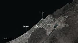 Israel: MOTION GRAPHICS - Rockets rain down on Israel’s Haifa Iran launches fresh barrage of missiles