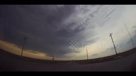 Chasing a developing Supercell West of the Okarche, Oklahoma area on June 8, 2025