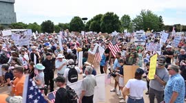 US: 'No Kings' protest held in Queen City, US